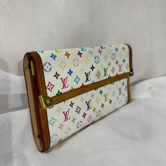 Louis Vuitton White Monogram Multicolor Wallet - Picture 7 of 7